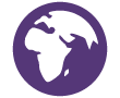 Social Studies Icon - Purple World